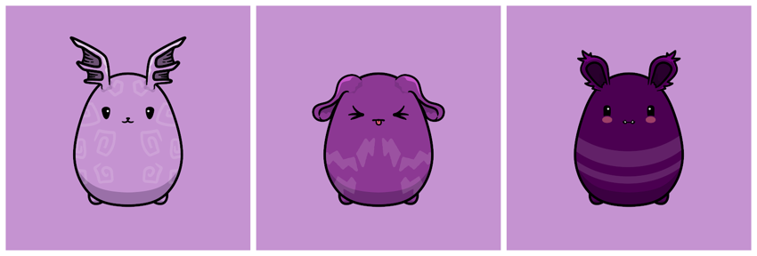 Light, medium, and dark crystal Chumbi