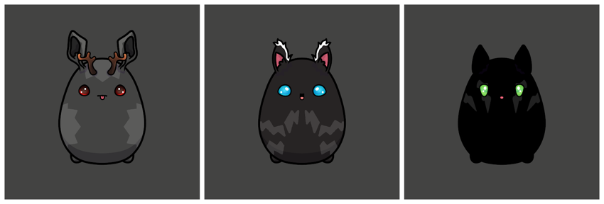 Light, medium, and dark void Chumbi