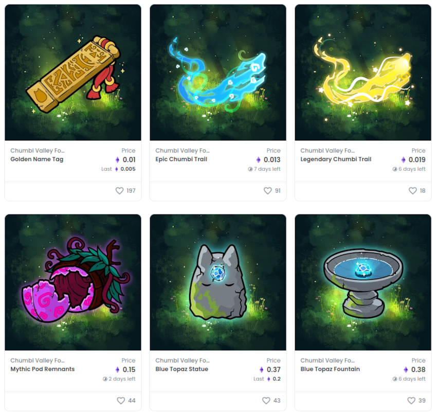 Chumbi Founders Collection on Opensea